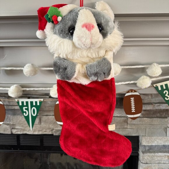 Vintage 3D Kitten Christmas Stocking - Picture 3 of 9